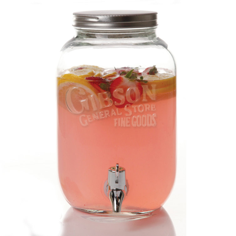 Gibson Glass Mason 128 Oz. Beverage Dispenser Wayfair